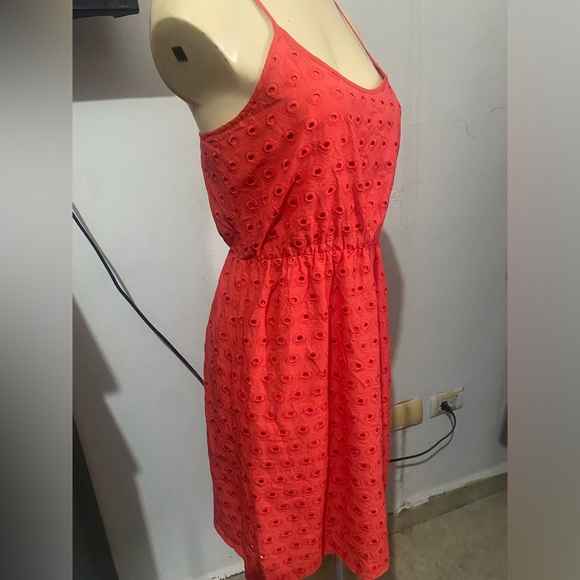 Madewell Orange Smocked Mini Sundress Excelent Like New - Picture 11 of 14